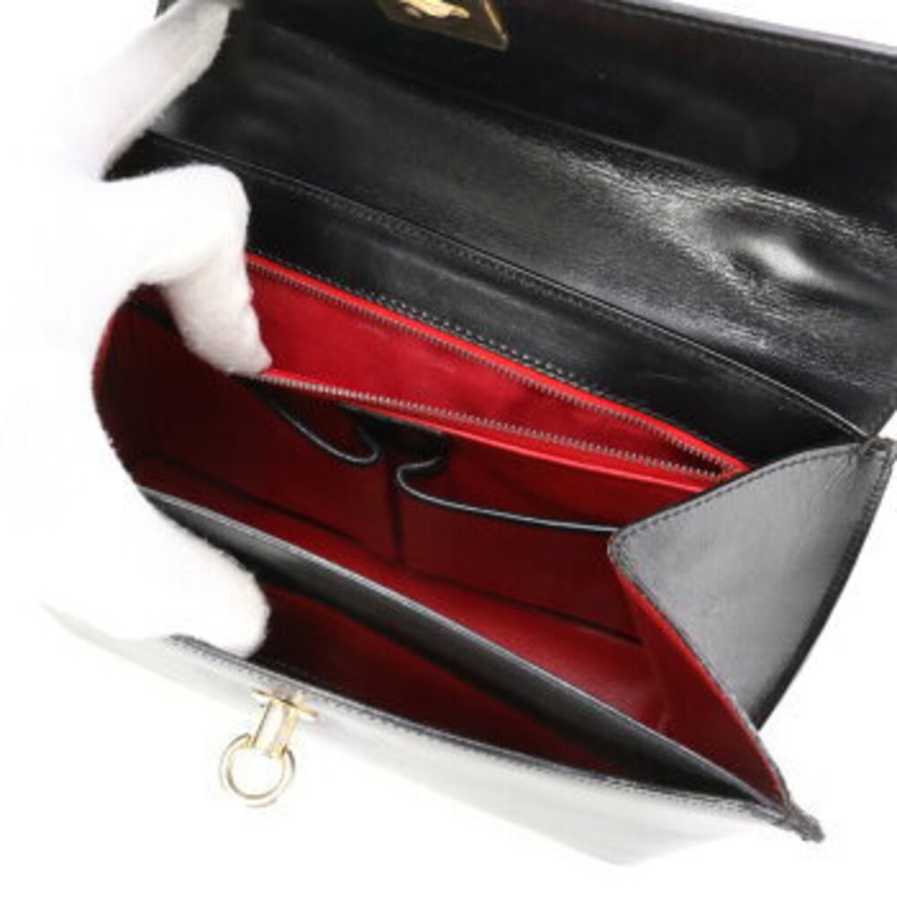 Celine top handle leather handbag tote shoulder bag black MME - Picture 13 of 14